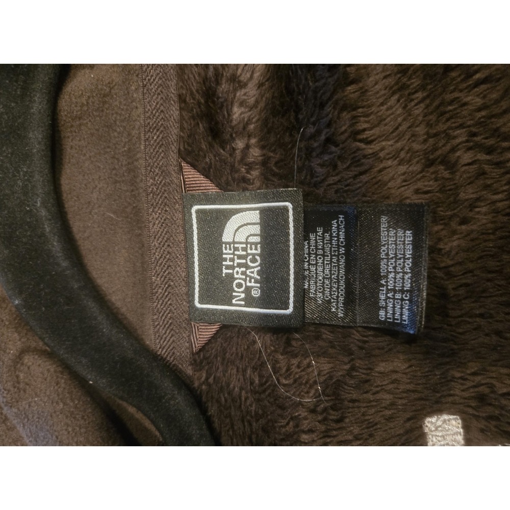 The North Face Womens Medium Black High Pile Fleece Jacket Full Zip Soft Y2K - Picture 6 of 10